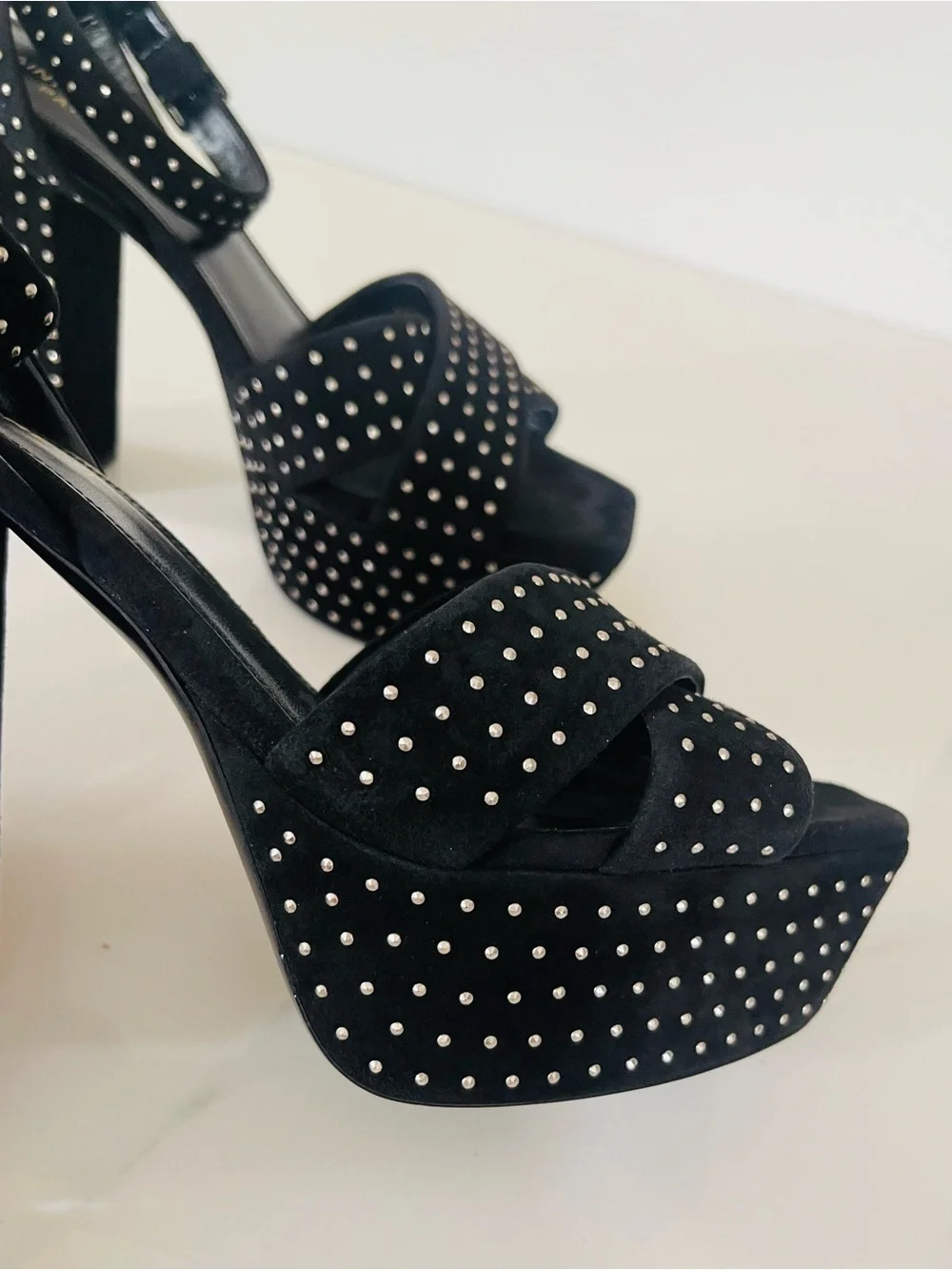 AUTHENTIC YSL STUDDED PLATFORMS